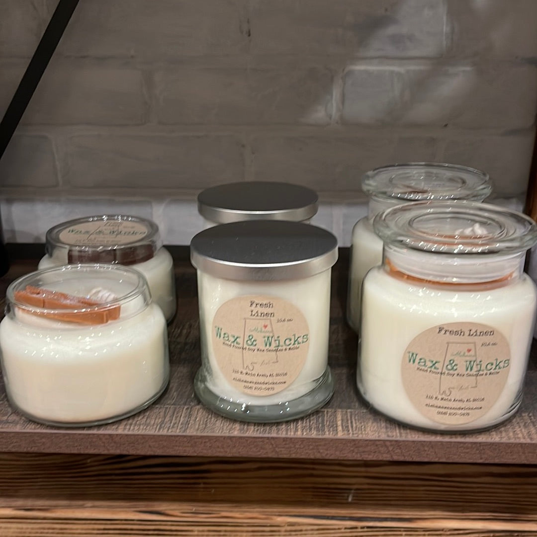 Fresh Linen, Soy Candle, 14 oz.