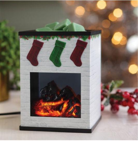 Holiday Fireplace Illumination Warmer