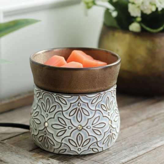 2 in 1 Deluxe Fragrance Warmer Bronze Floral