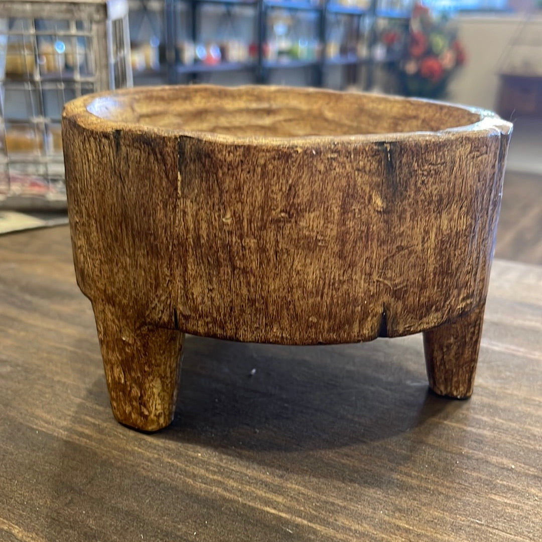 Wooden candle holder decor