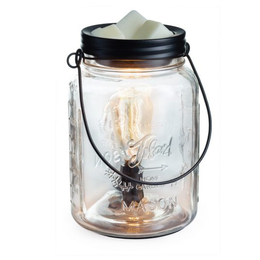 Glass Mason Jar Vintage Bulb Illumination Wax Warmer